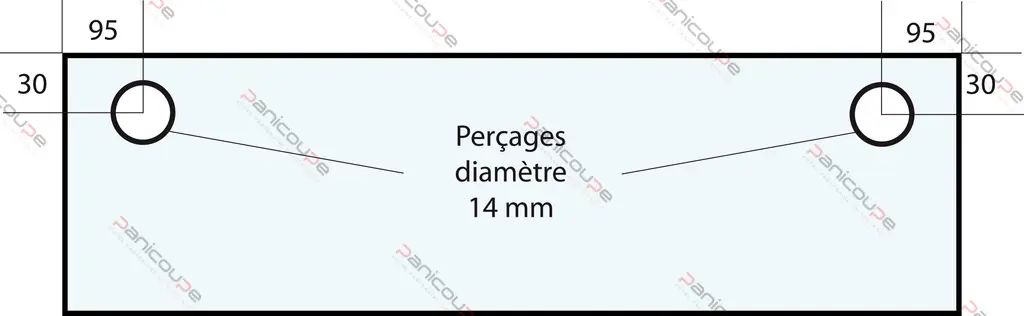 VITRE 605 X 230 X 6 MM –VF29 Adaptable sur four Fringand