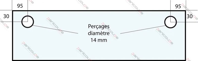 VITRE 605 X 230 X 6 MM –VF29 Adaptable sur four Fringand