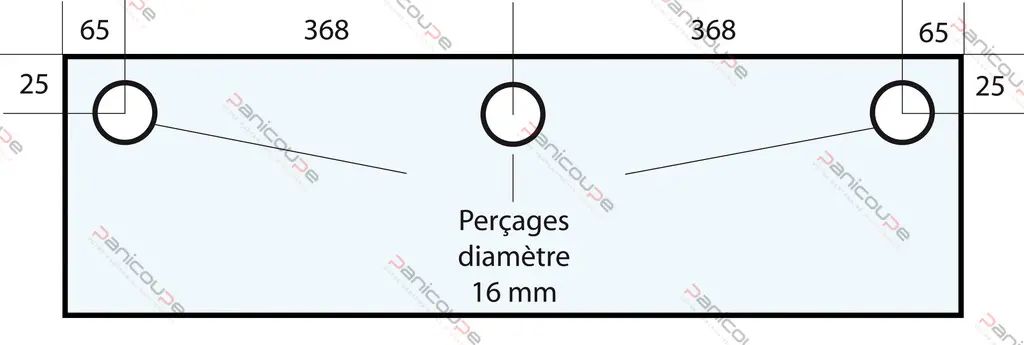 VITRE 866 X 300 X 8 MM – VF40 Adaptable sur four tibiletti ou ibt
