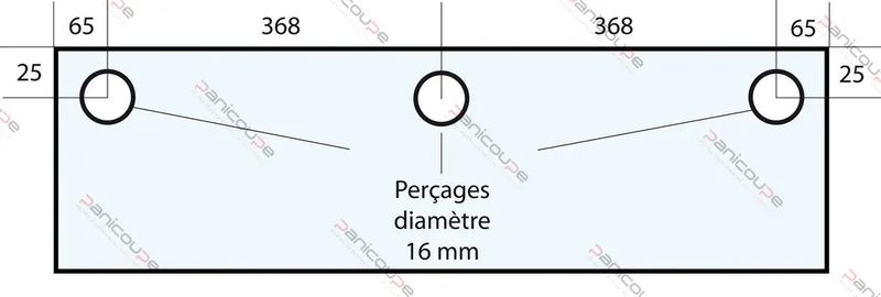 VITRE 866 X 300 X 8 MM – VF40 Adaptable sur four tibiletti ou ibt
