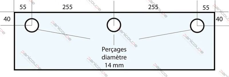 VITRE 650 X 250 X 10 MM –VF27 Adaptable sur four Fringand