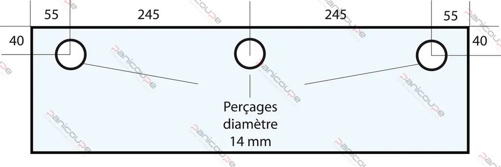 VITRE 600 X 210 X 10 MM –VF28 Adaptable sur four Fringand