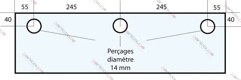 VITRE 600 X 210 X 10 MM –VF28 Adaptable sur four Fringand