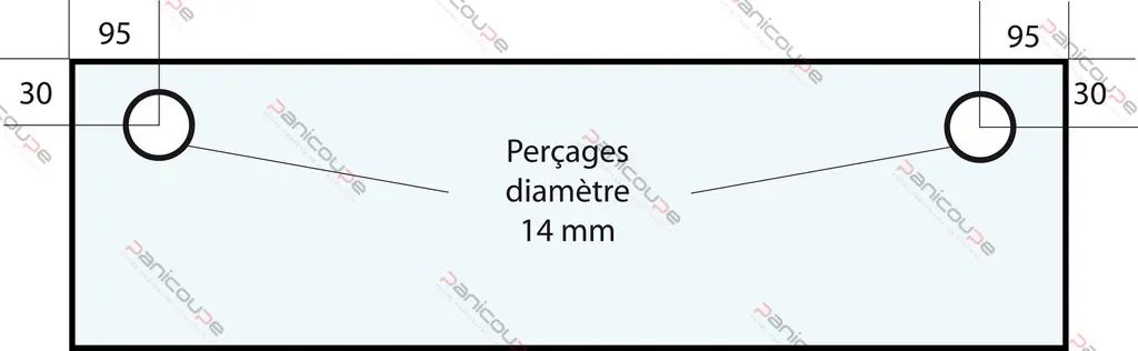 VITRE 605 X 280 X 6 MM –VF49 Adaptable sur four Fringand