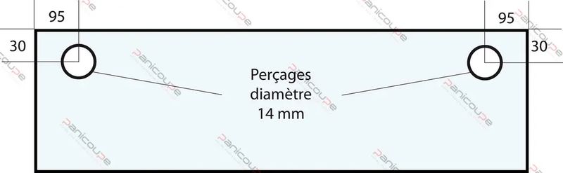 VITRE 605 X 280 X 6 MM –VF49 Adaptable sur four Fringand