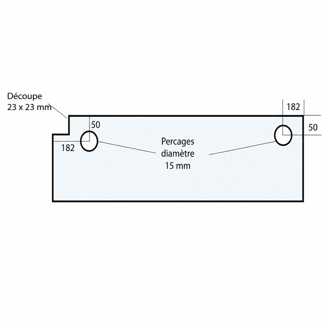 VITRE 714 X 185 X 5 MM – VF15 Adaptable sur four Pavailler