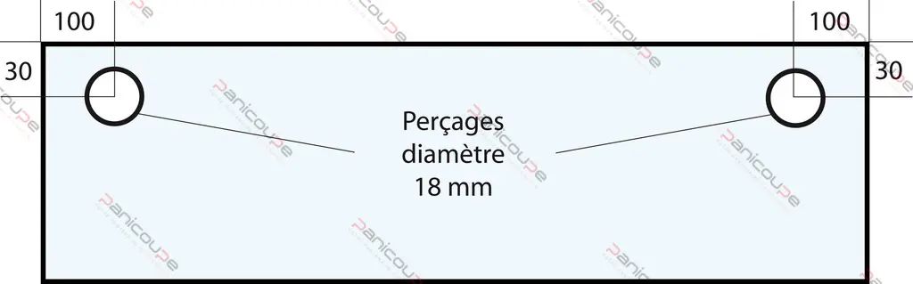 VITRE 761 X 250 X 5 MM– VF21 Adaptable sur four tibiletti ou ibt