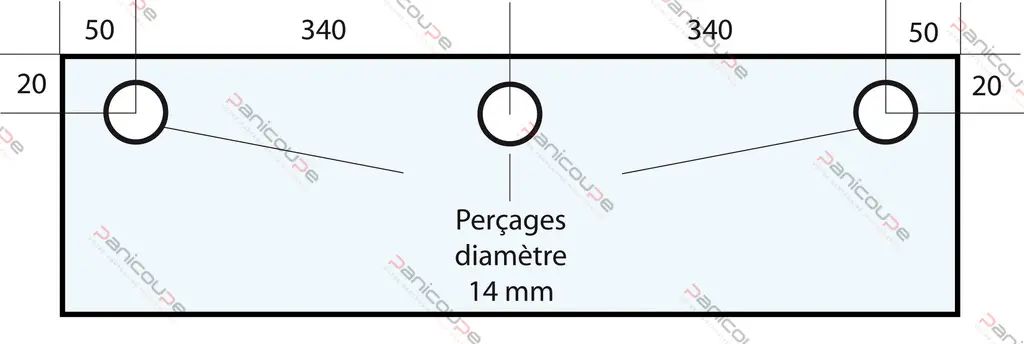 VITRE 780 X 282 X 10 MM - VF38 Adaptable sur four Polin