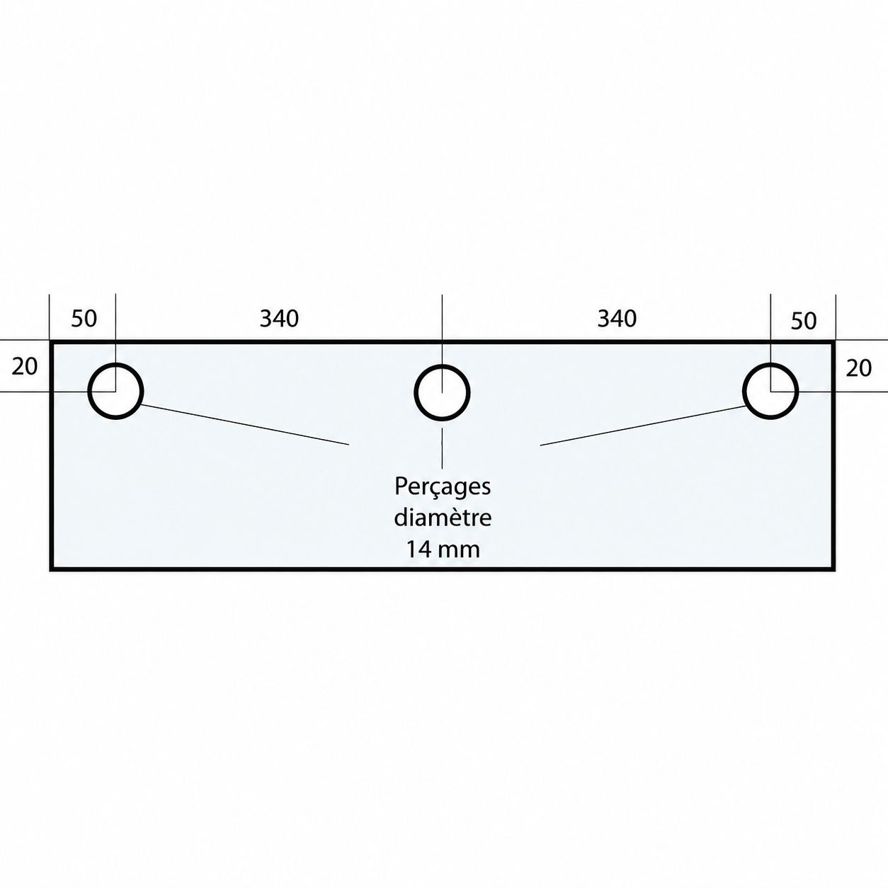 VITRE 780 X 282 X 10 MM - VF38 Adaptable sur four Polin