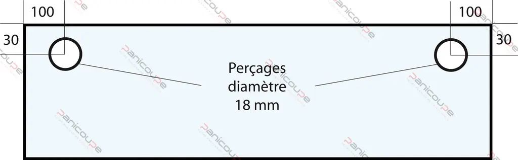 VITRE 865 X 220 X 5 MM– VF32 Adaptable sur four tibiletti ou ibt