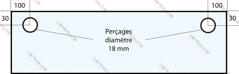 VITRE 865 X 220 X 5 MM– VF32 Adaptable sur four tibiletti ou ibt