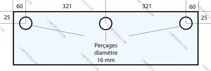 VITRE 762 X 300 X 8 MM - VF45 Adaptable sur four tibiletti ou ibt