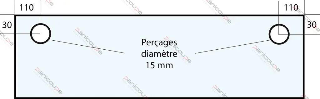 VITRE 620 X 280 X 8 MM - VF54 Adaptable sur four Polin