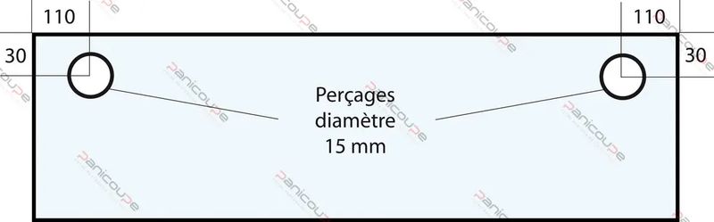 VITRE 620 X 280 X 8 MM - VF54 Adaptable sur four Polin