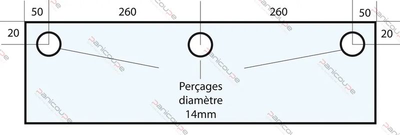 VITRE 620 X 282 X 10 MM - VF36 Adaptable sur four Polin