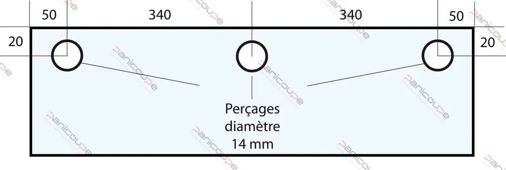 VITRE 620 X 355 X 10 MM - VF37 Adaptable sur four Polin