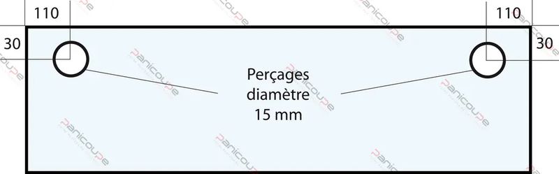 VITRE 620 X 280 X 8 MM - VF53 Adaptable sur four Polin