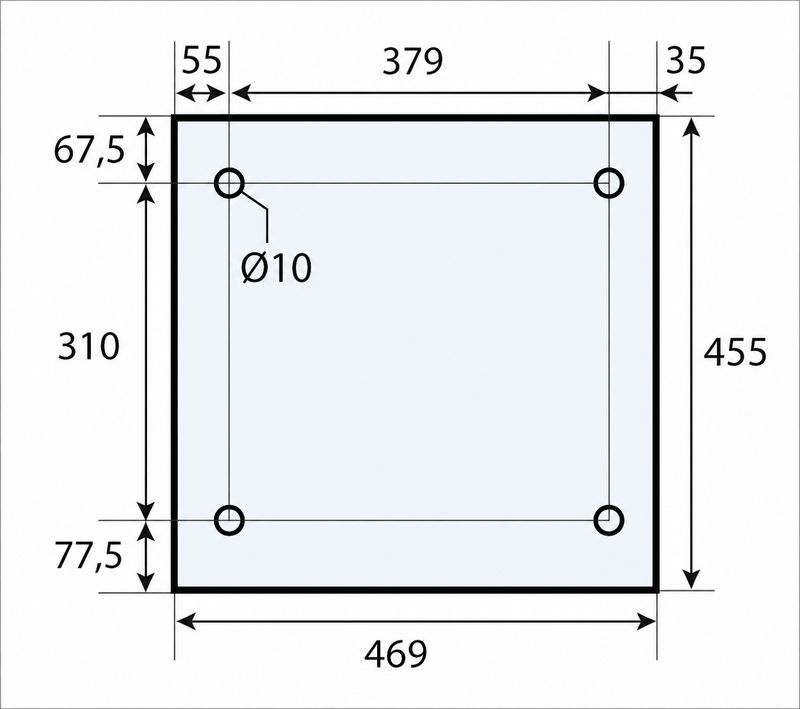 VITRE 455 X 469 X 5 MM - VF203 Adaptable sur four Ramalhos VITRE 455 X 469 X 5 MM - VF203 Adaptable sur four Ramalhos