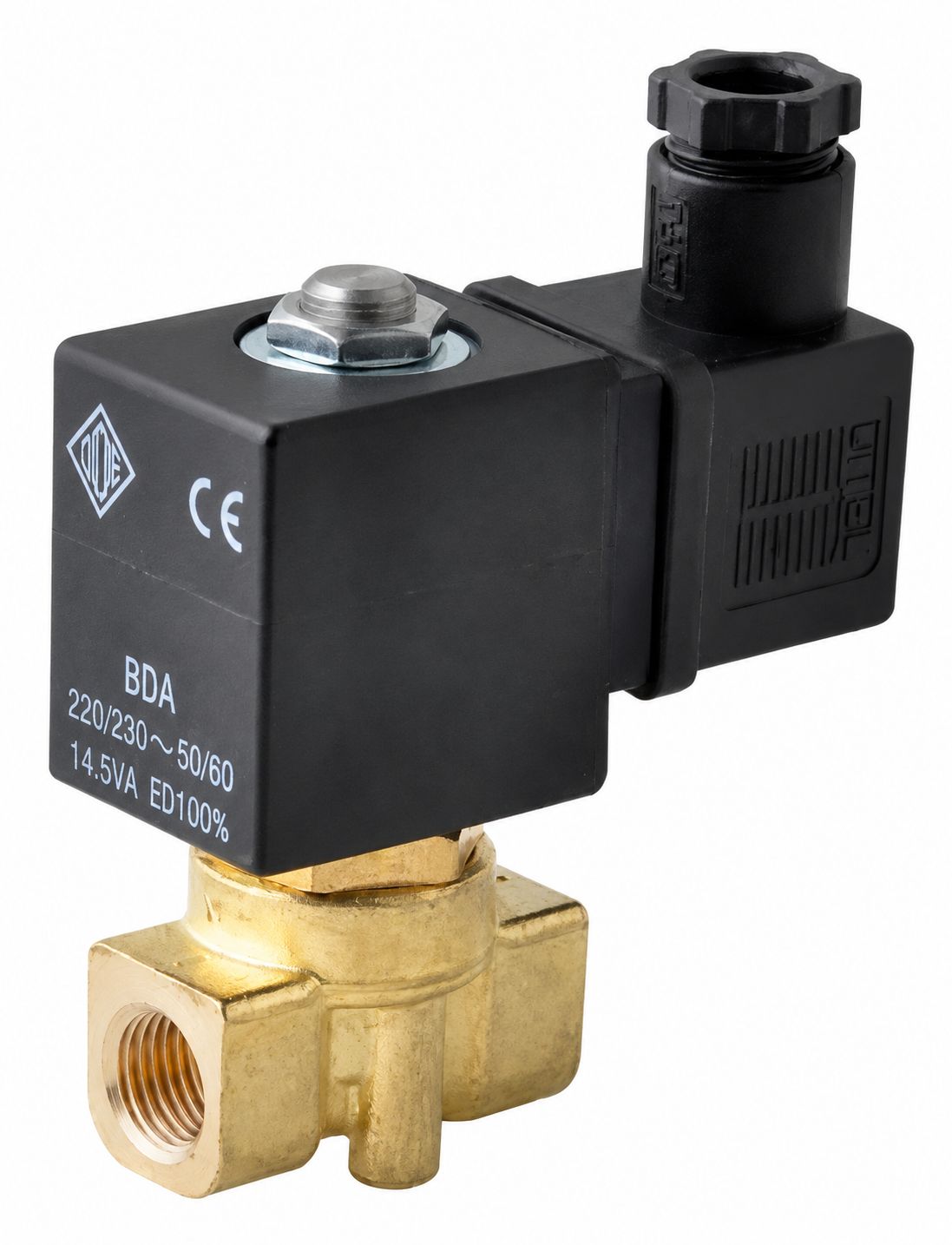 Electrovanne laiton normalement fermée 1/4 Electrovanne laiton normalement fermée 1/4 "