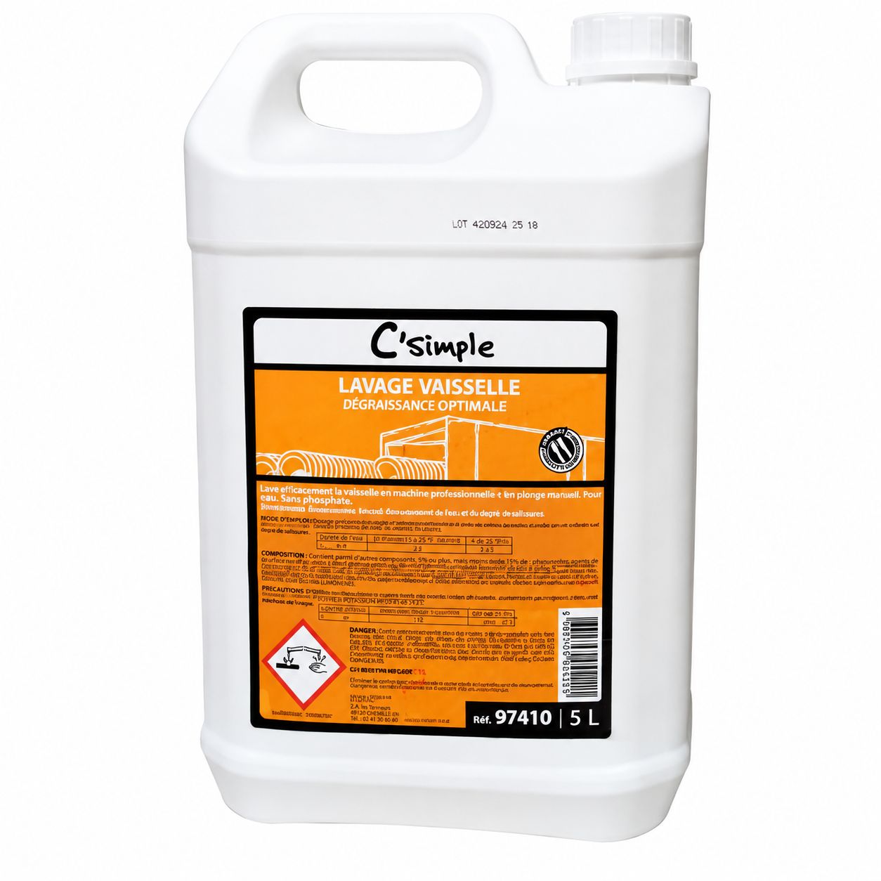 LAVAGE VAISSELLE EN MACHINE PROFESSIONNELLE