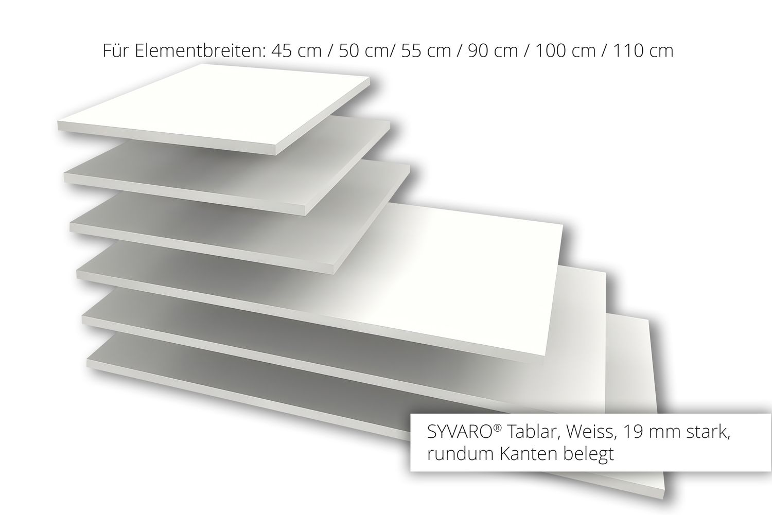 Shelves, white | for SYVARO® wardrobe