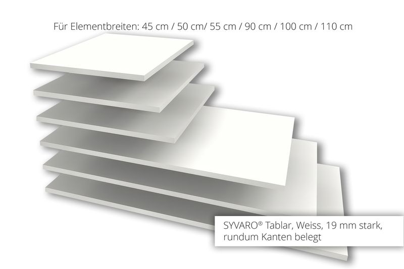 Shelves, white | for SYVARO® wardrobe