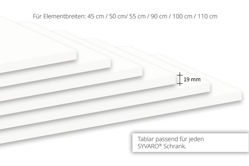 Shelves, white | for SYVARO® wardrobe