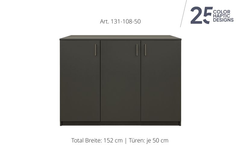 Sideboard 3-door | height 108 cm  | available in 3 widths | available in 25 finishes