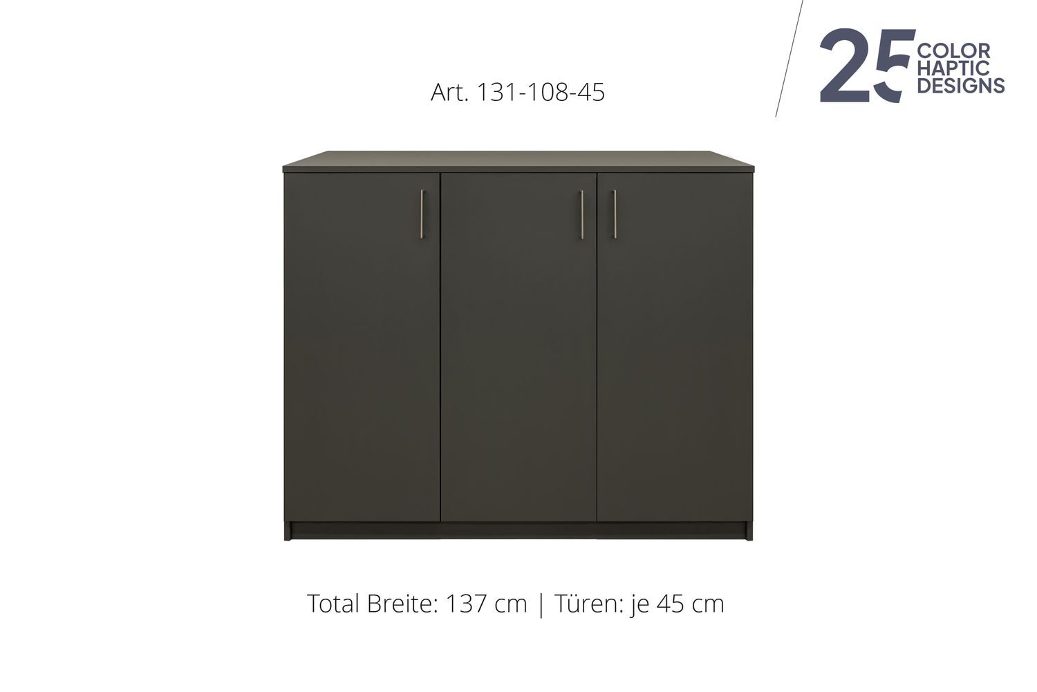 Sideboard 3-door | height 108 cm  | available in 3 widths | available in 25 finishes