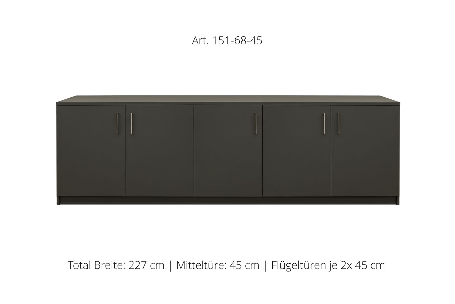 Sideboard 5-door | height 68 cm  | available in 3 widths