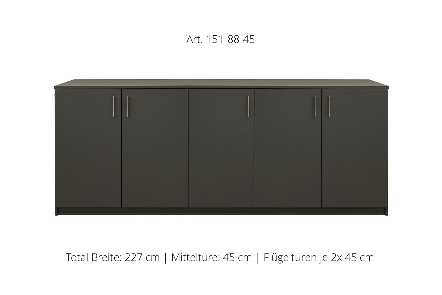 Sideboard 5-door | height 88 cm | available in 3 widths