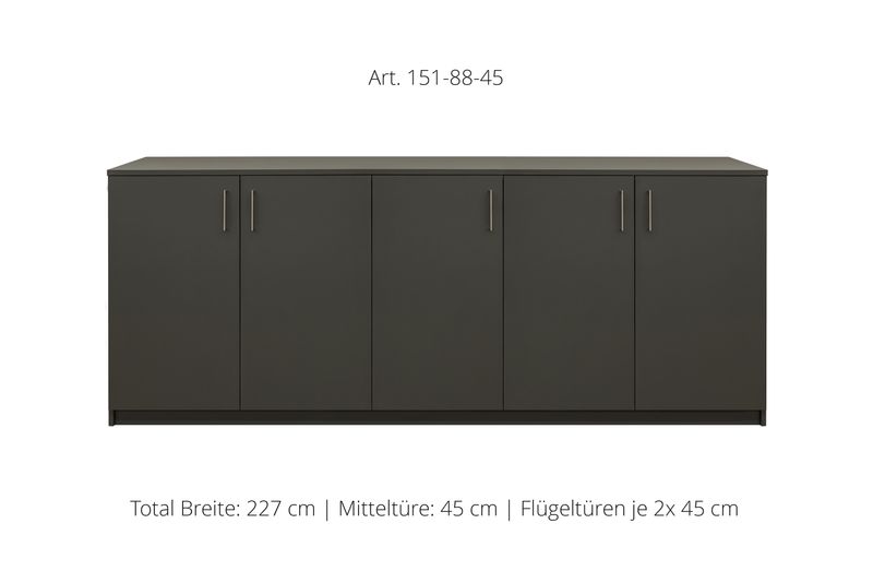 Sideboard 5-door | height 88 cm | available in 3 widths