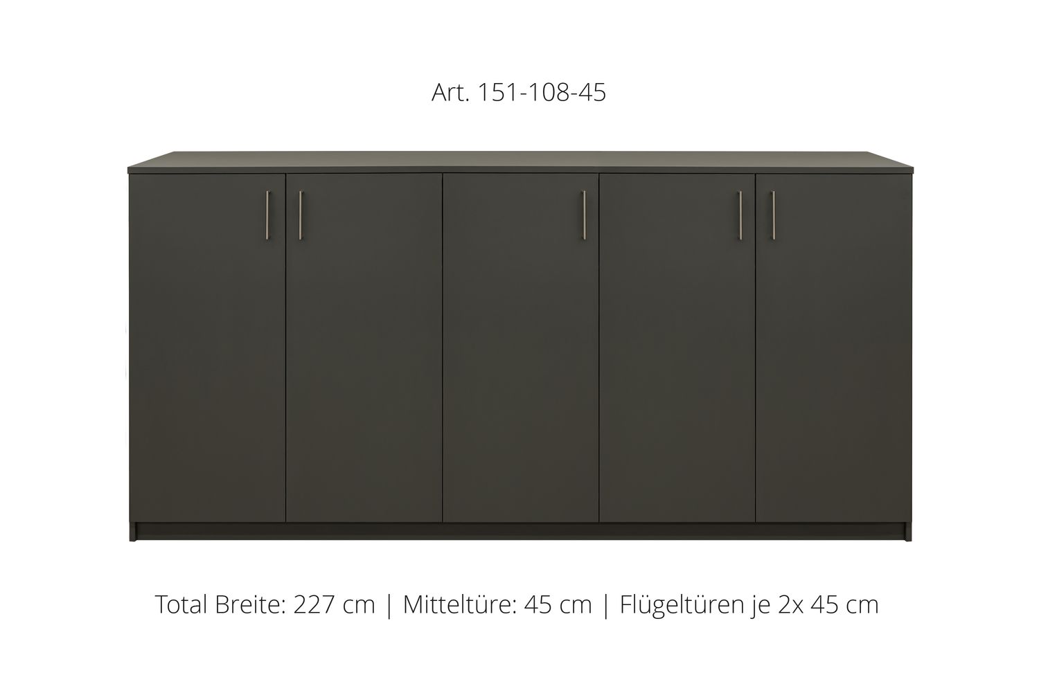 Sideboard 5-door | height 108 cm  | available in 3 widths
