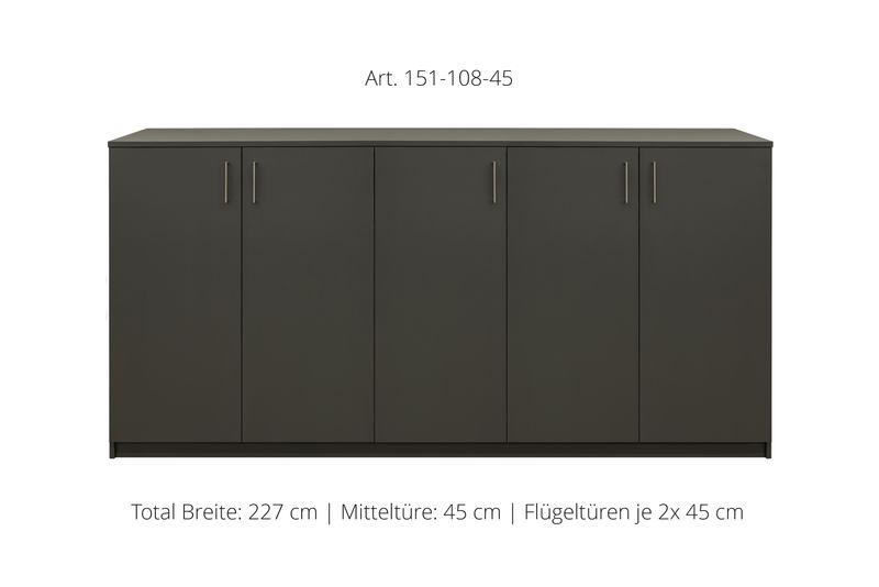 Sideboard 5-door | height 108 cm | available in 3 widths Sideboard 5-door | height 108 cm | available in 3 widths