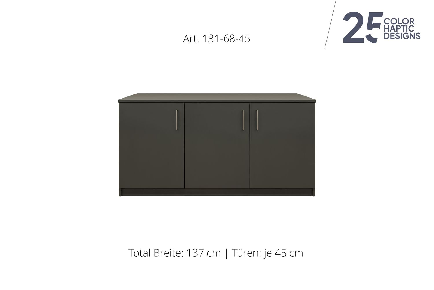 Sideboard 3-door | height 68 cm  | available in 3 widths | available in 25 finishes
