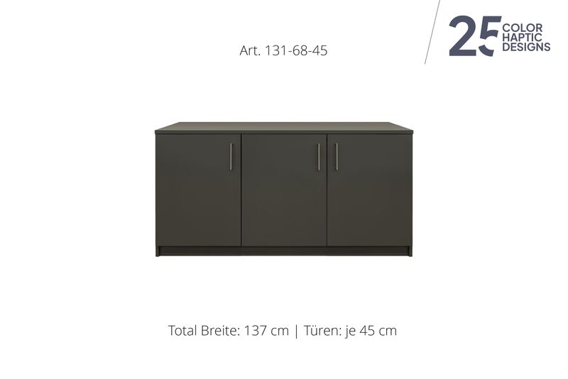 Sideboard 3-door | height 68 cm  | available in 3 widths | available in 25 finishes