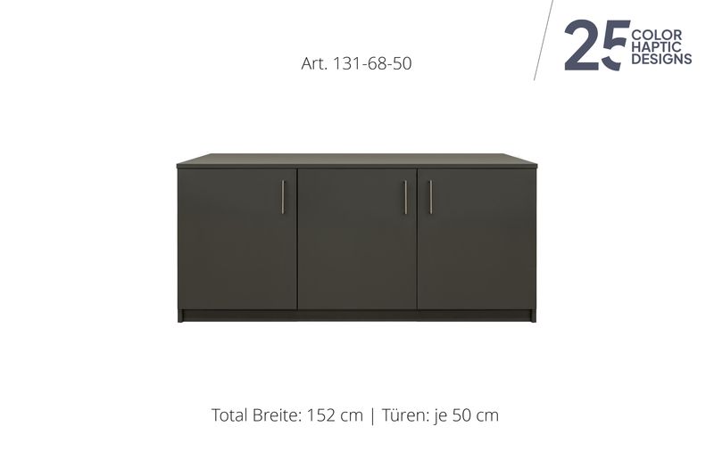 Sideboard 3-door | height 68 cm  | available in 3 widths | available in 25 finishes