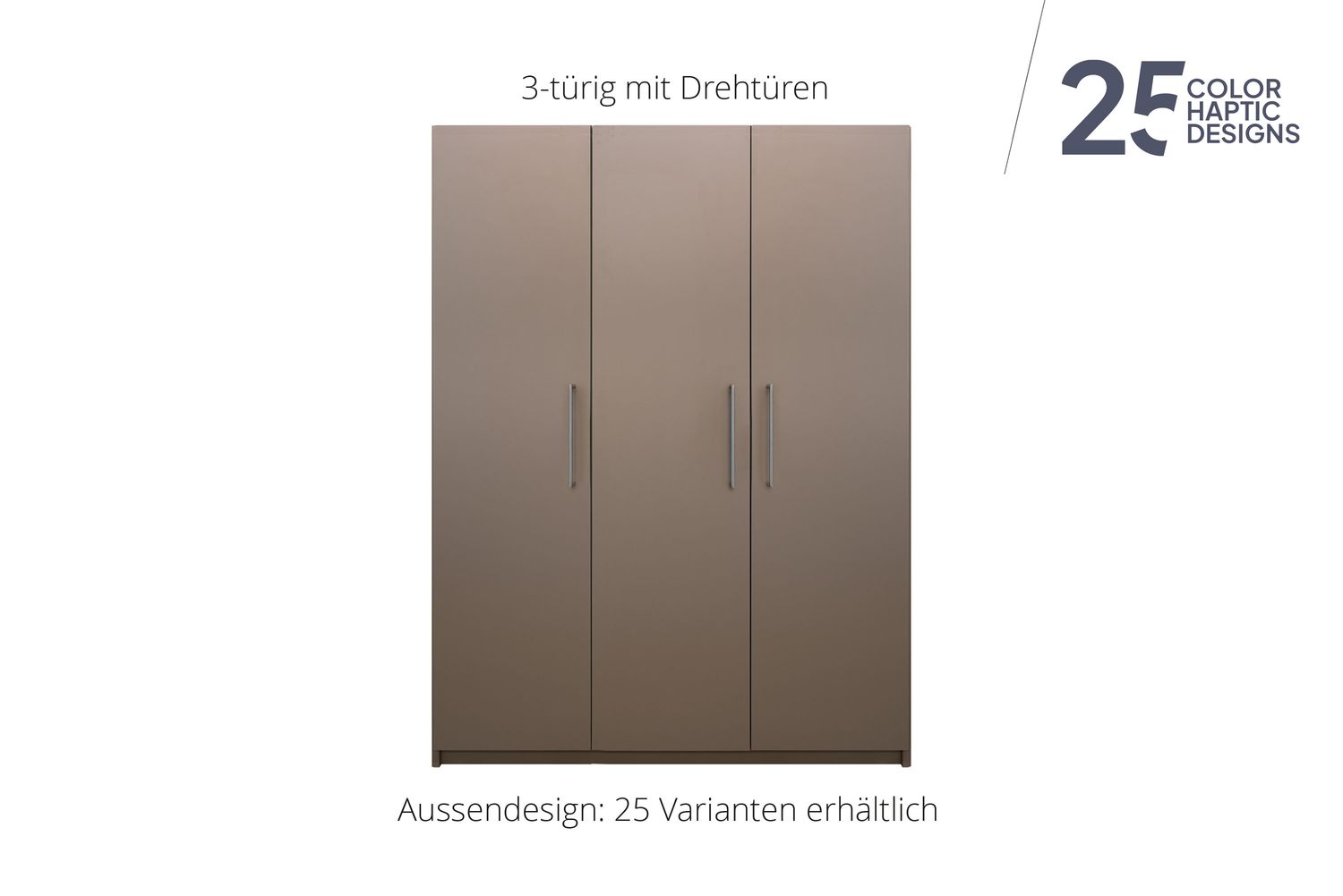 Armoire à portes battantes | 3 portes | 10 tablettes | disponible en 25 finitions