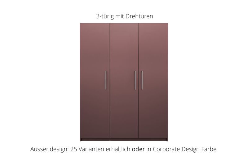 Office cabinet with hinged doors | 3-door | incl. 10 shelves