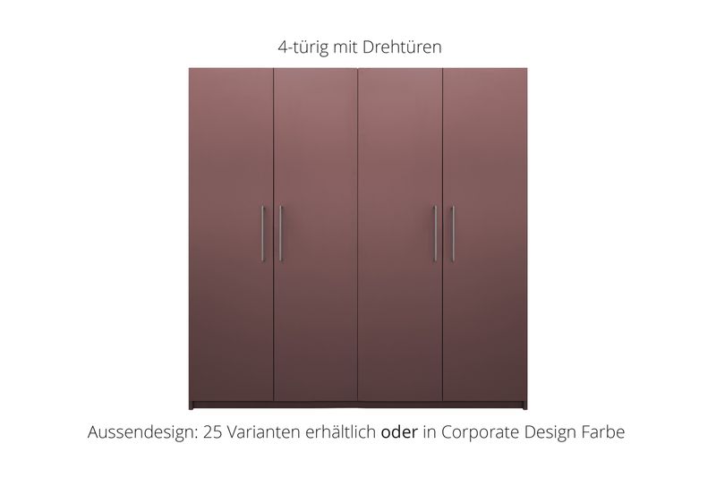 Office cabinet with hinged doors | 4-door | incl. 10 shelves