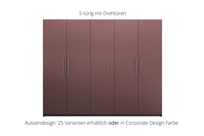 Office cabinet with hinged doors | 5-door | 15 shelves