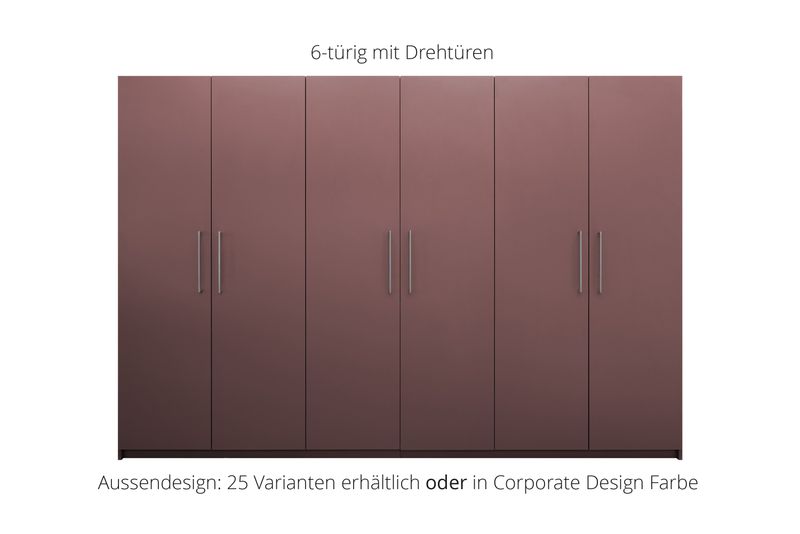 Office cabinet with hinged doors | 6-door | 15 shelves