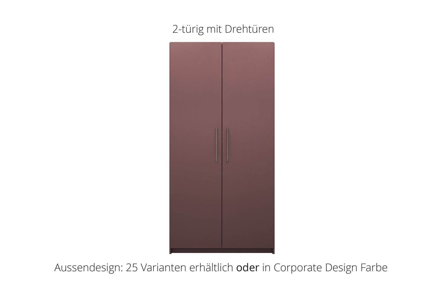 Office cabinet with hinged doors | 2-door | incl. 5 shelves