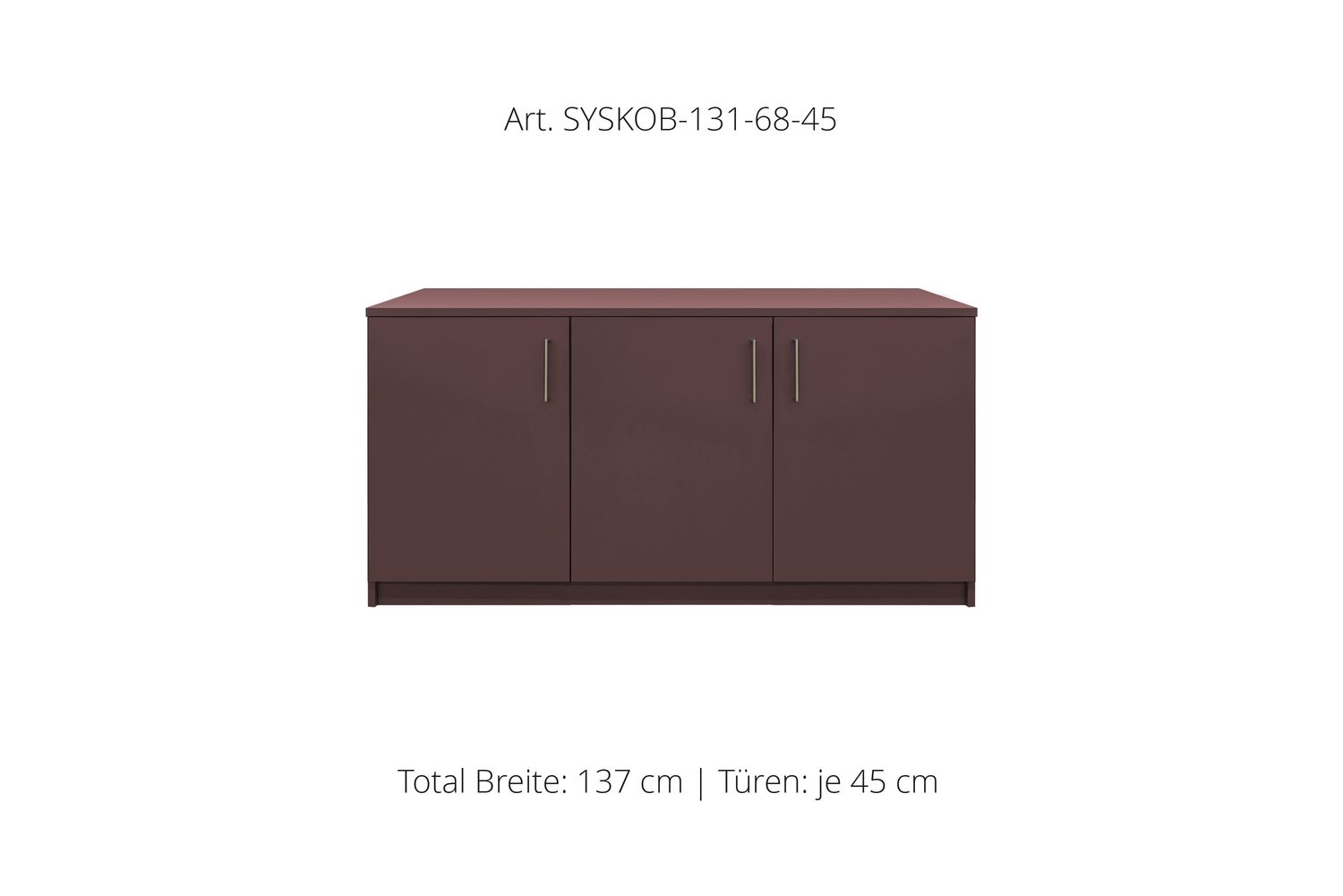Ufficio Sideboard 3 ante | altezza 68 cm  | disponibile in 3 larghezze