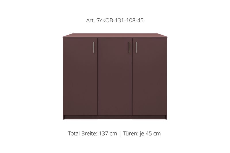 Office Sideboard 3-door | height 108 cm  | available in 3 widths