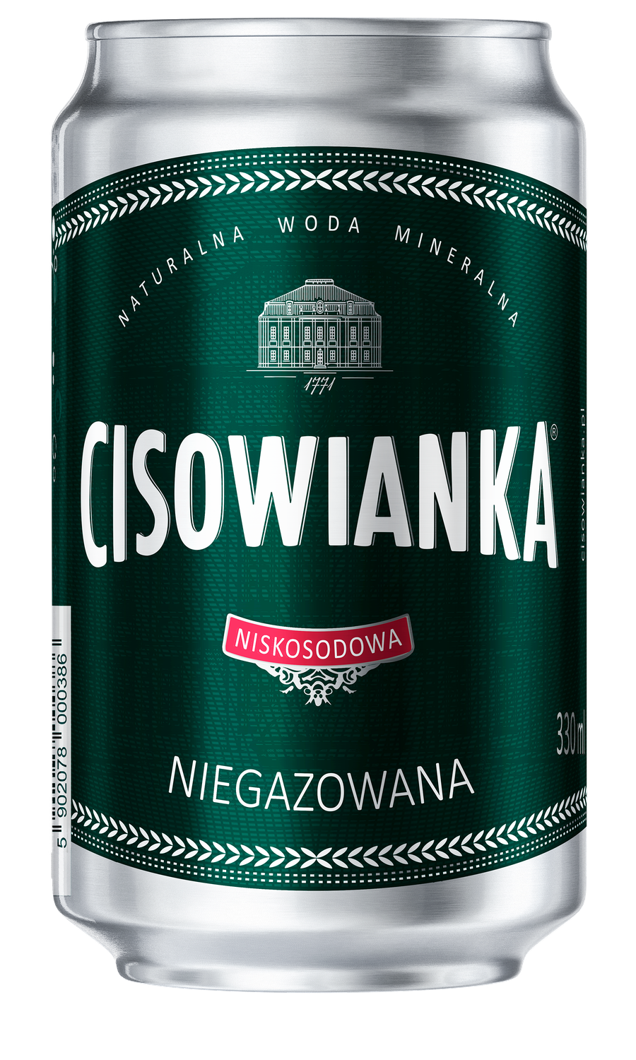 Cisowianka 0,33L niegaz puszka
