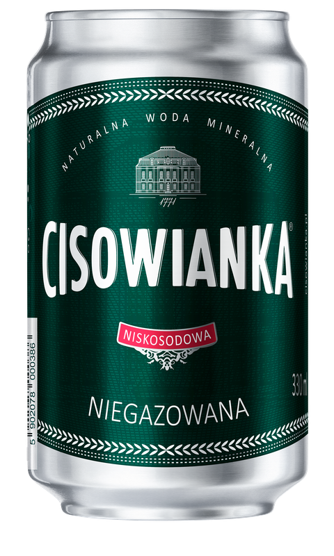 Cisowianka 0,33L niegaz puszka