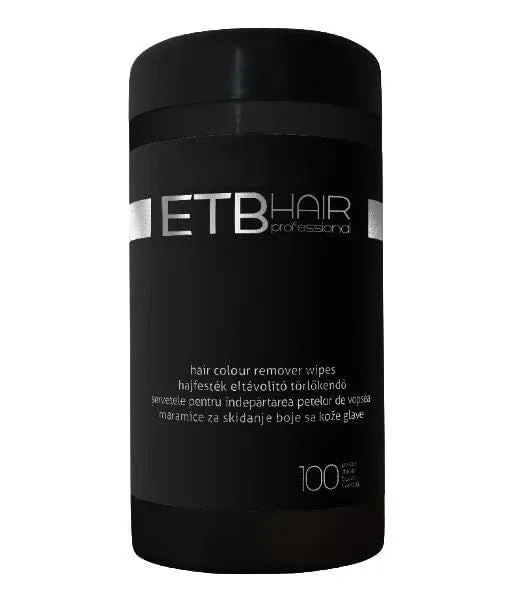 Chusteczki do usuwania plam ze skóry powstałych podczas koloryzacji włosów ETB 100 szt.