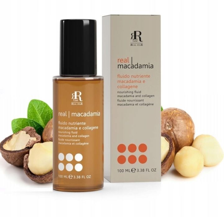 RR Line Real Macadamia 100 ml fluid regenerująco-nawilżający do włosów