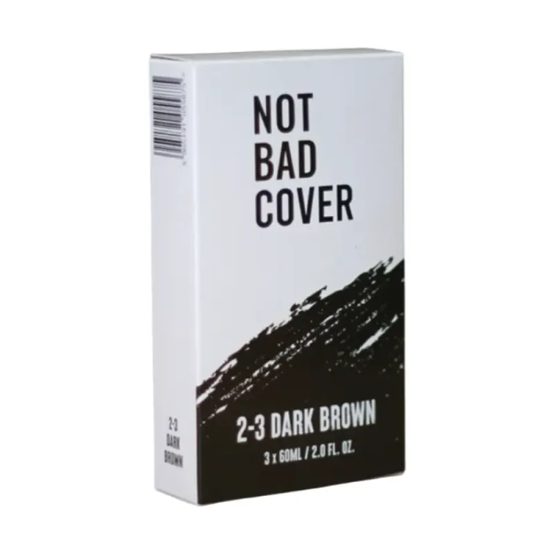 Not Bad Cover 2-3 Dark Brown - Farba do włosów i brody - 3 x 60ml